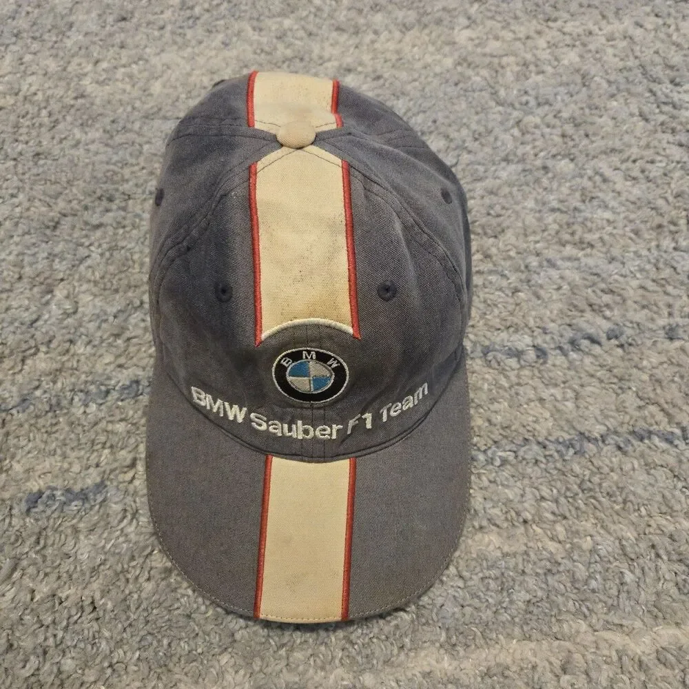 BMW SAUBER F1 TEAM CAP VINTAGE Gray CAP FORMULA 1 HAT  CAP - Picture 2 of 11